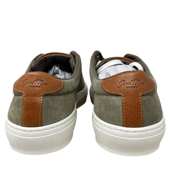 Good Man Brand Sneakers Mens 13 Legacy Lo Top Midtown Stripe Army Vachetta Suede - Picture 7 of 14